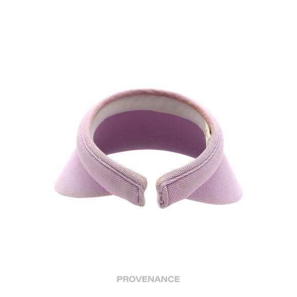 🔴 Balenciaga Logo Embroidered Visor - Lavender Geometric - Picture 9 of 10